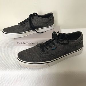 Canvas low top charcoal grey Vans men’s size 11